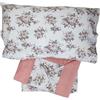 fashion home Pagano Completo Lenzuola Matrimoniale in Flanella a Pelo Rasato antipilling Morbido Caldo Cotone Floreale