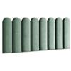 Muralo - Cuscino da parete in velluto, per camera da letto, soggiorno, letto, lettino, testiera lombare, moderno e imbottito, in velluto magico (menta, 20 cm x 80 cm)