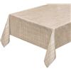 emmevi Tovaglia Cucina Antimacchia Copritavolo Tela Cerata Plastificata Mod.ITALIA DIS_17 120X180 MARRONE