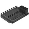 Brabantia Sink Side Scolapiatti con Scivolo, Alluminio, Dark Grey, 49.2 x 38.6 x 14.2 cm