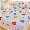 Odot Set Lenzuolo e Federa, Lenzuolo Coprimaterasso con Angoli profondità Lenzuola sotto per Bambino Adulto, Singolo Matrimoniale e Una Piazza e Mezza (150x200x30cm,Fragola Frutta)