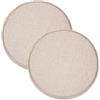 uyeoco Set di 4/6/2 Cuscini Rotondi per Sedie Cucina con Lacci,Diametro 30cm/33cm/35cm/40cm/45cm per Sedie da Pranzo,Esterno, Giardino, Cucina, Ufficio, Soggiorno(#1,2PCS_30CM)