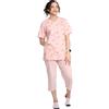 Leedya Pigiama Donna Leggero e Traspirante - Modello Estivo Comodo Manica Corta e Pantaloni a 3/4 Pinocchietto - Cotone 100% Pettinato (IT, Testo, L, Regular, Regular, 844-PINOCHIETTO-23-TURCHESE)