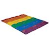 EVERGREENWEB MATERASSI & BEDS EVERGREENWEB - Correttore Materasso Matrimoniale 160x190 Alto 7 cm in Memory Foam MED Fodera ARCOBALENO, Topper Letto Coprimaterasso con Imbottitura Fiocco 100% Effetto Piuma Futon Ortopedico #ONELOVE
