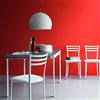 Calligaris Connubia by Sedia Ace - Struttura: Metallo Acciaio Satinato monostrato P309 - Sedile: Ekos Bianco G8K - Conf. 2 pz.