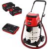 Einhell TE-VC 36/30 Li - Aspirasolidi e liquidi a batteria - 2x 18V 4Ah