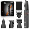 MAXGROOM Rasoio Parti Intime Uomo Kit 4 in 1 Depilatore USB C (Nero, S)