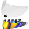 VCOROS Visiera Casco per i70 i10 HJ-31,Visiera per Casco Integrale,Sostituzione della Visiera della Lente del Casco del Parabrezza del Motocicl(Arcobaleno) (Trasparente)