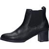 Valleverde Tronchetto Donna 36550 in Pelle Nero Modello Casual. Una Calzatura Comoda Adatta per Tutte Le Occasioni. Autunno-Inverno 2022. EU 39