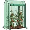 WOLTU Serra da Giardino con Porte Avvolgibili, Serra da Balcone, Telo in Rete PE 140 g/m², per Piante Idrorepellente a Fori Rotondi per Piantare Pomodori Rampicanti e Altro, Verde