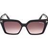 Tom Ford Occhiali da Sole WINONA FT 1030 Shiny Black/Light Violet Shaded 53/15/140 donna