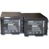 vhbw 2x batteria compatibile con Canon Legria HF G40, HF M300, HF-G30, HF M306 videocamera camcorder (2400mAh, 7,2V, Li-Ion) con infochip - Sostituisce BP-828