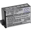vhbw 1x batteria compatibile con Garmin Virb 360 videocamera camcorder (1250mAh, 3,8V, Li-Ion)