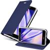 Cadorabo Custodia Libro per Huawei P8 Lite 2017 in Classy Blu Scuro - con Vani di Carte, Funzione Stand e Chiusura Magnetica - Portafoglio Cover Case Wallet Book Etui Protezione