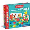 CLEMENTONI S.P.A. Clementoni Sapientino Trenino Delle Forme Flashcards Puzzle Montessori per Imparare Le Forme
