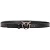 Pinko Cintura Donna Love Berry Simply Belt H2 Fibbia Argento Colore Nero Taglia L