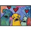 Wash+Dry Tappeto Doggies 50x75cm, Adatto per Interni ed Esterni, Lavabile