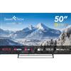 Smart Tech Smart TV 50 Pollici 4K Ultra HD Display LED Sistema Web OS DVBT2/C/S2 Classe E colore Nero - 50UW02V