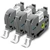 Pristar 3x Compatibile con P Touch HSe-241 HSe241 HSc-241 Nastro Termoretraibile Nero su Bianco per Etichette 17,7mm x 1,5m per Brother PT-E500VP PT-E550WVP P700 P950NW D460BT D600VP E310BTVP E560BTVP