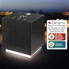 MACOM Termoventilatore Ceramico 2000W con Display LED e Luce Soffusa Atmosfera - Riscaldamento Rapido ed Elegante - Enjoy & Relax 931 Light Cube Heater