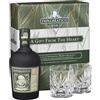 Generico 2 Confezioni di Diplomatico Rum Reserva Exclusiva Gift Box con Bicchieri e Bottiglia 70cl - IDEA REGALO - 2 Confezioni Gift Box con Bicchieri e Bottiglia da 70cl di Rum Diplomatico Reserva Exclusiva