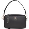 Tommy Hilfiger Donna Borsa a Tracolla Distinct Camera Bag con Tracolla, Nero (Black), Taglia Unica