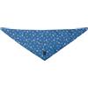 TOTTO - Bandana per cani, taglia S, fronte-retro con stampe diverse, accessori per cani, realizzata in 100% poliestere, resistente e durevole, facile da pulire, stampa zampe e ossa blu