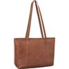 STILORD 'Tina' borsa shopper donna in grande pelle - Sacchetti borsetta Borsello Donna Tracolla borsa donna tracolla borsa tote, Colore:mocca - marrone scuro