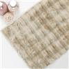 Comart - Tappeto Arredo Soffice - per Salotto, area Divano - da Camera da Letto - 140x180 cm - Lavabile in Lavatrice - Antiscivolo - Moderno - Peloso - Ultra Morbido - Design a Quadrotti 3D - Beige