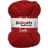 Puppets Lyric Strength 05065 - Gomitolo di filato per uncinetto, in cotone, colore: rosso