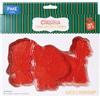 PME Tagliabiscotti ad Impressione di Natale - Laboratorio di Babbo Natale (Set di 3)