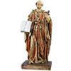 DRW Figura San Ignazio di Loyola Patron di Gipuzkoa in Resina Dipinta a Mano 10x6x20 cm