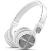 Energy Sistem Cuffie DJ2 - cuffie stile DJ, pieghevoli, rotabili di 180º, cavo rimovibile, microfono e vivavoce, Bianco