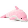 Zappi Co Animale di peluche morbido per bambini - Compagni di gioco perfetti e morbidi per bambini (12-15 cm) (Delfino rosa)
