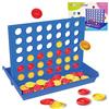 ZUNIPLEX 4 In a Row,ogni pezzo rotondo ha un diametro di 3 CM, gioco da viaggio Four Wins, giocattolo educativo per bambini, gioco di strategia per bambini da 3 4 5 6 7 8(Grande)