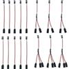 HUAZIZ 16 Pezzi Servo di Estensione per RC, 15cm 1 to 2/1 to 3 Cavo Y Servo, Servo Extension Cable JR Connettore Spina, Cavo di Prolunga Servo 3 Pin, JR Maschio e Futaba Femmina Filo di Estensione