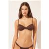 Calzedonia Balconcino Costume Shiny Satin Marrone
