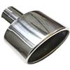 MODADA Terminali di scarico 1 Pcs Universal Car Punte Di Scarico In Acciaio Inossidabile Tubi Di Scarico Punta Ovale OD 54MM ID 51MM Tubo di scappamento finale
