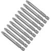 CoCud Croce Avvitatore PH2 6mm 65mm S2 Magnetici 1/4 Esagonale, Gambo Lungo 10-Pezzi Trapano Punta per Potenza Impatto Guida