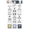 Aladine - Stamp With Love Etichette regalo - Foglio di timbri in schiuma + 3 inchiostratori - Kit ideale per etichette regalo personalizzate