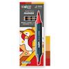 Carioca Plus Sketch Marker, Marcatori a Doppia Punta, Toni Rosso, 4 Pezzi