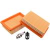 Cancanle Filtro Aria Candela Filtro Carburante per STIHL BR340 BR340L BR380 BR420 BR420C SR340 SR420 soffiatore codice: 4203141 0301
