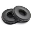 LLRY Cuscinetti auricolari di ricambio in pelle, kit di cuscinetti auricolari di ricambio adatti per più universali, diametro 70 mm (1 paio nero)