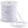 GORGECRAFT 4mm*30m Corda di Cotone Bianca Corde di Ricambio con Cordoncino Morbido Finitura In Cotone Macramè Filo di Cotone Rotondo Cordoncino Multiuso per Borse Progetti di Artigianato Fai Da Te