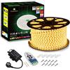 GreenSun Striscia LED per illuminazione a LED, 20 m, luce bianca calda, 5050 SMD, impermeabile, IP65, regalo di Natale per feste, casa, giardino