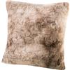 Delindo Lifestyle Kingston - Federa per cuscino in morbida pelliccia sintetica, 50 x 50 cm, colore: Panna beige