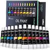 Ohuhu Set di colori ad olio, 24 x 12ml colori a Olio per Pittura - Vivaci, Alta Pigmentazione e Non Tossici, Texture Cremosa su Tela per Artisti e Studenti