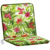 TECNOCUCI Coppia Cuscini con Schienale Basso per Sedie da Giardino - Diversi Colori Disponibili - Ideali per spazi esterni (giardini, cortili, balconi)