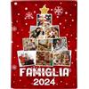 kaululu Coperta Personalizzata con Foto Coperta di Flanella Plaid Natalizio Foto Personalizzata Idea Regalo di Natale per Donna Uomo Papà Mamma (150x200cm)