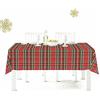Viterbo Biancheria Tovaglia Da Tavola Stile Scozzese Tartan Natale Natalizia In Cotone Misura x6-x12-x18-x24 (Scozzese, x24, 140x420CM (3369))